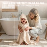 Topika 2 Pack Hooded Baby Bath Towels, Cotton Muslin Baby Towel Set