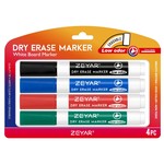 ZEYAR - Whiteboard Marker Set, Fine Tip, Low Odour, Clear Writing, 3 Options