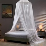 TopikaKids - Hanging Mosquito Net for Bed, Hooks&Nails, Large Bed Canopy