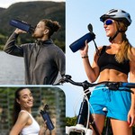 UZSPACE 1L Tritan Plastic Water Bottle Leakproof Sports Bottle BPA Free