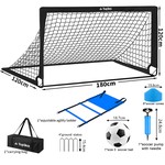 Topika Fold-Up Portable Kids Soccer Goal Set Soccer Nets for Training ,1.8m