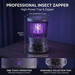 Topika Indoor Mosquito Killer Lamp, Electric Insect Zapper Trap, UV Light
