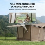 Topika - 4-Person Family Tent, Instant Camping Tent with Mesh Porch