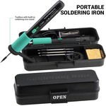 Topika Cordless Soldering Iron Kit, USB Rechargeable 3 temp Settings