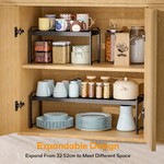 Topika -Vertical Adjustable Expandable Counter Top Shelving Shelf Organiser