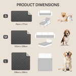 Topika Waterproof Dog Bed Cover, 5-Layer Anti-Slip Pet Throw