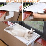 Topika Cat Window Perch Cat Window Bed Cat Bed, Adjustable Clamp Design