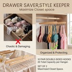 Topika - Hangers For The Bras, Bra Saver Wooden Organiser With 20 Hooks