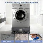 Topika -Washer and Dryer Stand, Adjustable Base with Enhanced Stability