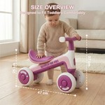 Topika Toddler Bike Balance Bike 4 Wheel Ride-On Toy, 12-30M