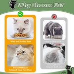 Topika Stainless Steel Shallow Cat Bowls, Whisker-Friendly Design