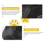 TopikaPet-Waterproof Dog Shoes, Reflective Straps, Anti-Slip Rubber Sole