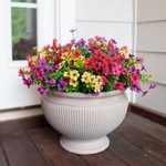 Topika Fake Flowers 20pcs Artificial Daisy & Eucalyptus Plants Home Decor