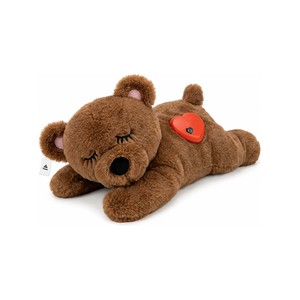 Topika Heartbeat Plush Toy Bear, Soft Calming Pet Companion
