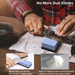 Topika - Knife Sharpening Stone Kit, Muti Side Grit Knife Sharpener Tool