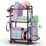 Topika - Home Gym Storage Gym Equipment Storage Rack Trolley