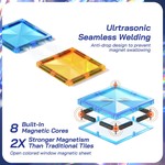 Topika Diamond Window Magnetic Tiles Building Set with Colour Box 120-Piece