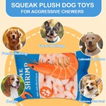 TopikaPet Snack Plush Squeaky Dog Toy No Stuffing, Oxford Fabric & Airbag