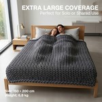 Topika Weighted Blanket for Adults, Breathable Hand-Knit Cotton Blanket