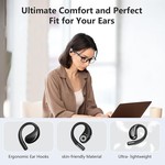 Topika - Adjustable Ear-hook Bluetooth headphones, Open Ear Bluetooth 5.4