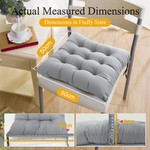 Topika - Premium Square Outdoor Chair Seat Patio Cushion - 50x50x8CM