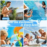 Topika Electric Water Gun & Fire Light Effects, 800ML Water Gun for Kids