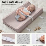 Topika Waterproof Baby Diaper Mat with Soft PU Faux Leather, Changing Pad