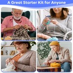 Topika - Chrochet Kit, Beginners Crochet Kit, Crochet Set With Yarn Bag