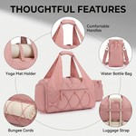 Topika Stylish Gym Bag With Shoe Compartment & Water Bottle Pouch