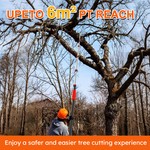 Topika Telescoping Pole Saw 136-536CM Tree Pruner for High Branch Cutting