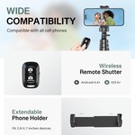 Topika Strong Tripod Stand For Phone And Camera& Remote,50-160cm Adjustable