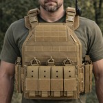 Topika - Heavy duty Tactical Vest 1000D Nylon Vest with MOLLE Pouches