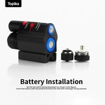 Topika - Tactical Red Laser Sight & 200LM LED Flashlight Picatinny Mount