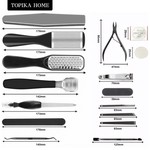 Topika - 26pcs Pedicure Kit, Professional Foot Care Tools for Home & Salon