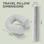Topika - Travel Neck Brace, Twistable Memory Foam Travel Neck Pillows