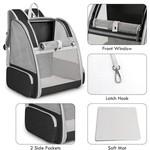 Topika Backpack Pet Carrier for Small Dogs & Cats, Breathable Cat Carrier