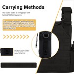Topika Tactical Leg Bag for Men - Waterproof Thigh Bag with Bottle Holder