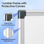 Topika- Double Side Dry Ease Magnetic Whiteboard with Pen, Eraser & Magnets