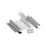 TopikaHome - 10/20PCS Metal Pants & Skirt Hangers with Adjustable Clips