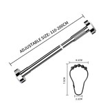 Topika-High-quality stainless steel curtain rod and shower rod, retractable