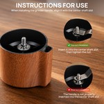 Bincoo - Manual Coffee Grinder,Hand Coffee Grinder,Folding Burr Coffee Mill