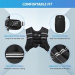 Topika Weighted Running Vest for Men/Women with Pockets-10KG