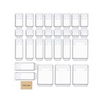 TopikaHome 28Pcs Clear Plastic Drawer Organizer Set, Organizers and Storage
