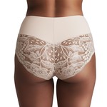 Lekkon 3 Pack Lace High-Waisted Women Panties, Silky Microfiber Underwear