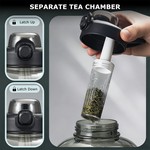 Topika Water Bottle with Straw 2600ml Large Capacity BPA-Free Sports Bottle