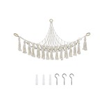 Handmade Hammock for Stuffed Animals& Plush Toy Storage, Boho Macrame Style