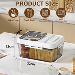 Topika - Bread Storage Box, Bread Box and Canisters for Kitchen Countertop