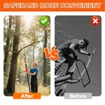 Topika Telescoping Pole Saw 136-536CM Tree Pruner for High Branch Cutting