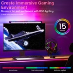 Topika RGB Monitor Light Bar - Dual Light Source Desk Lamp for PC & Gaming