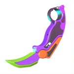Topika 3D Printing Gravity Knife Plastic Toy Fidget Claw Knife Pack of 2